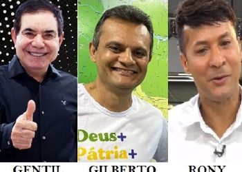 Mantena vai de três pré-candidatos a prefeito nas eleições de 06 de outubro de 2024, Rony, Gentil e Gilberto