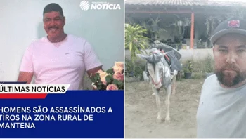 Homens são assassinados a tiros no interior de Mantena – MG