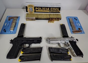 Polícia Civil apreende armas e munições ilegais em Mantenópolis