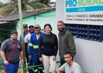 Manutenção técnica garantiu restauração do abastecimento de agua na comunidade Farinheira em Barra de São Francisco