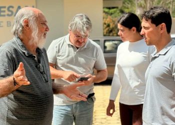 Prefeito em exercício visita área da estação de tratamento de Esgoto da Cesan (pinicão) em Barra de São Francisco