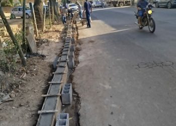Prefeitura constrói trecho de Calçada Cidadã na Avenida José Merçon Vieira, no bairro Vila Landinha
