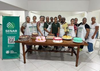 Concluído mais um curso de produção de bolos   confeitados em Barra de São Francisco