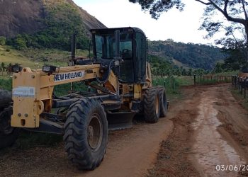 Patrolamento de estrada seguiu pela região do Córrego Santa Angelica e Boa Sorte de Itaúnas, pela Prefeitura francisquense nesta quarta-feira (03)