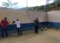 Iniciada a reforma da quadra de esportes e lazer de São João de Itaperuna em Barra de São Francisco