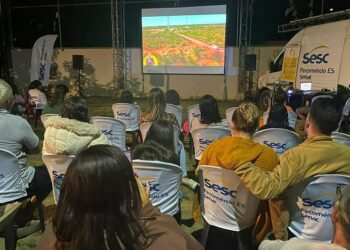 CineSesc Itinerante leva sessões gratuitas de cinema à comunidade do distrito de Santo Antônio/Barra de São Francisco
