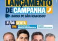 Mazinho dos Anjos lança candidatura à reeleição nesta sexta-feira em Barra de São Francisco