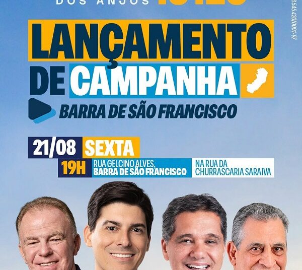 Mazinho dos Anjos lança candidatura à reeleição nesta sexta-feira em Barra de São Francisco